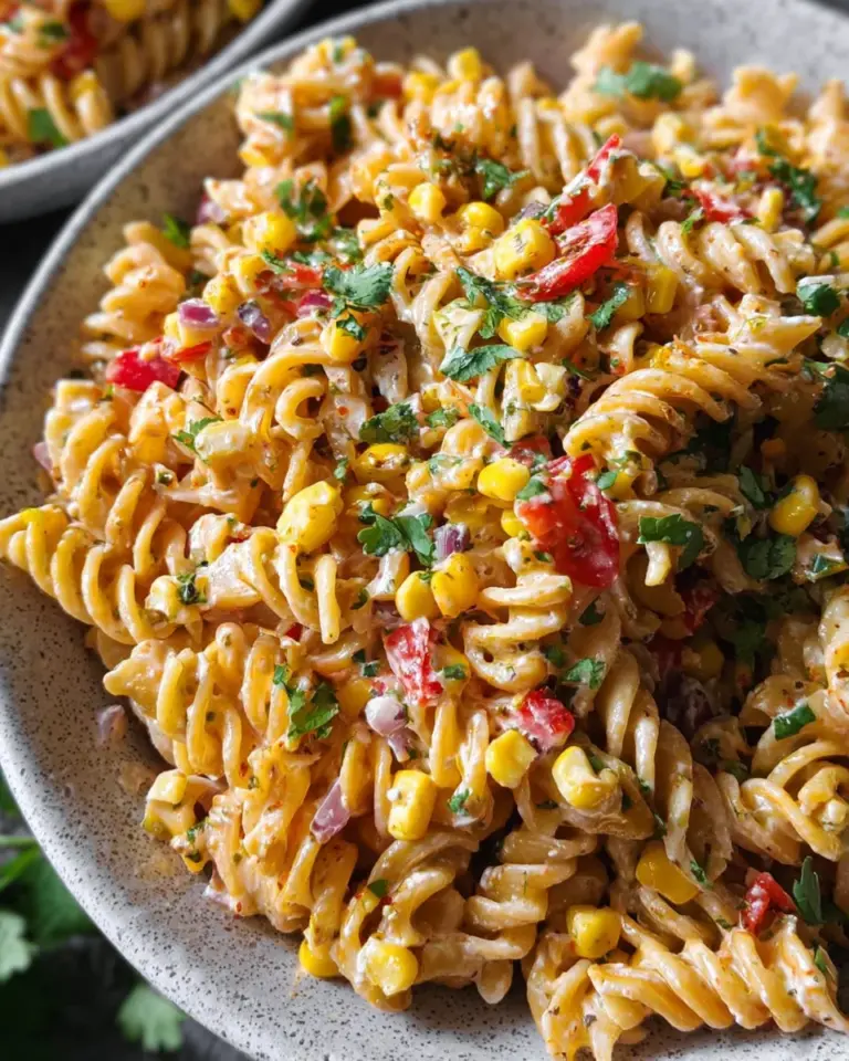 Esquites-Inspired Pasta Salad (Mexican Street Corn-Inspired)