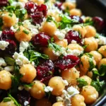 Feta & Cranberry Chickpeas with Lemon Vinaigrette Feta & Cranberry Chickpeas with Lemon Vinaigrette