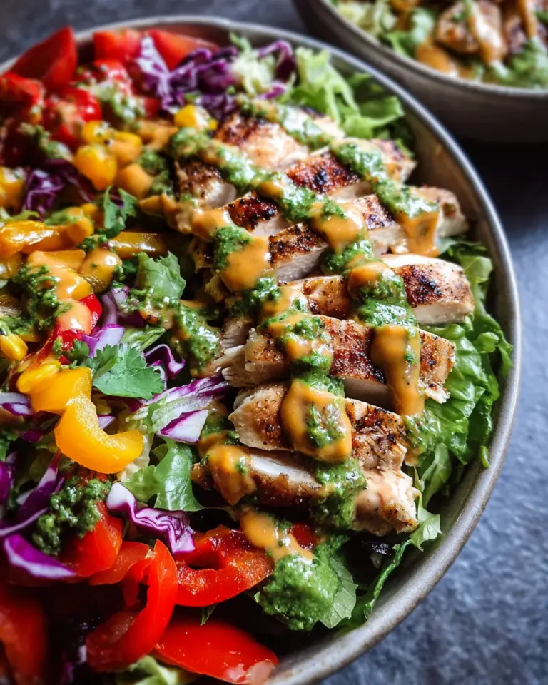 Fiesta Ranch Salad with Salsa Verde Chicken