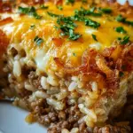 French Onion Ground Beef and Rice Casserole French Onion Ground Beef and Rice Casserole