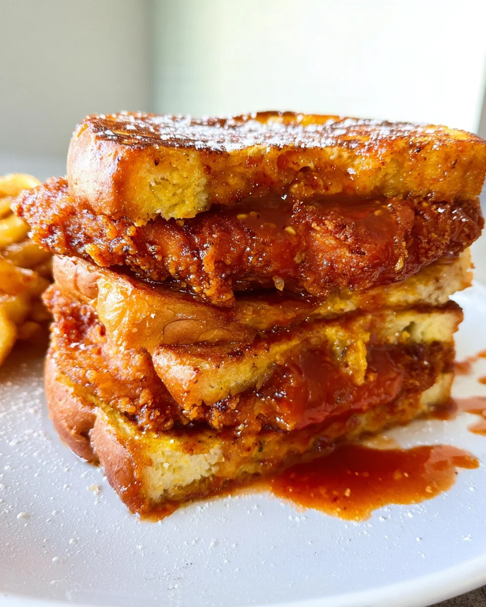 French Toast Fried Chicken Sandwich French