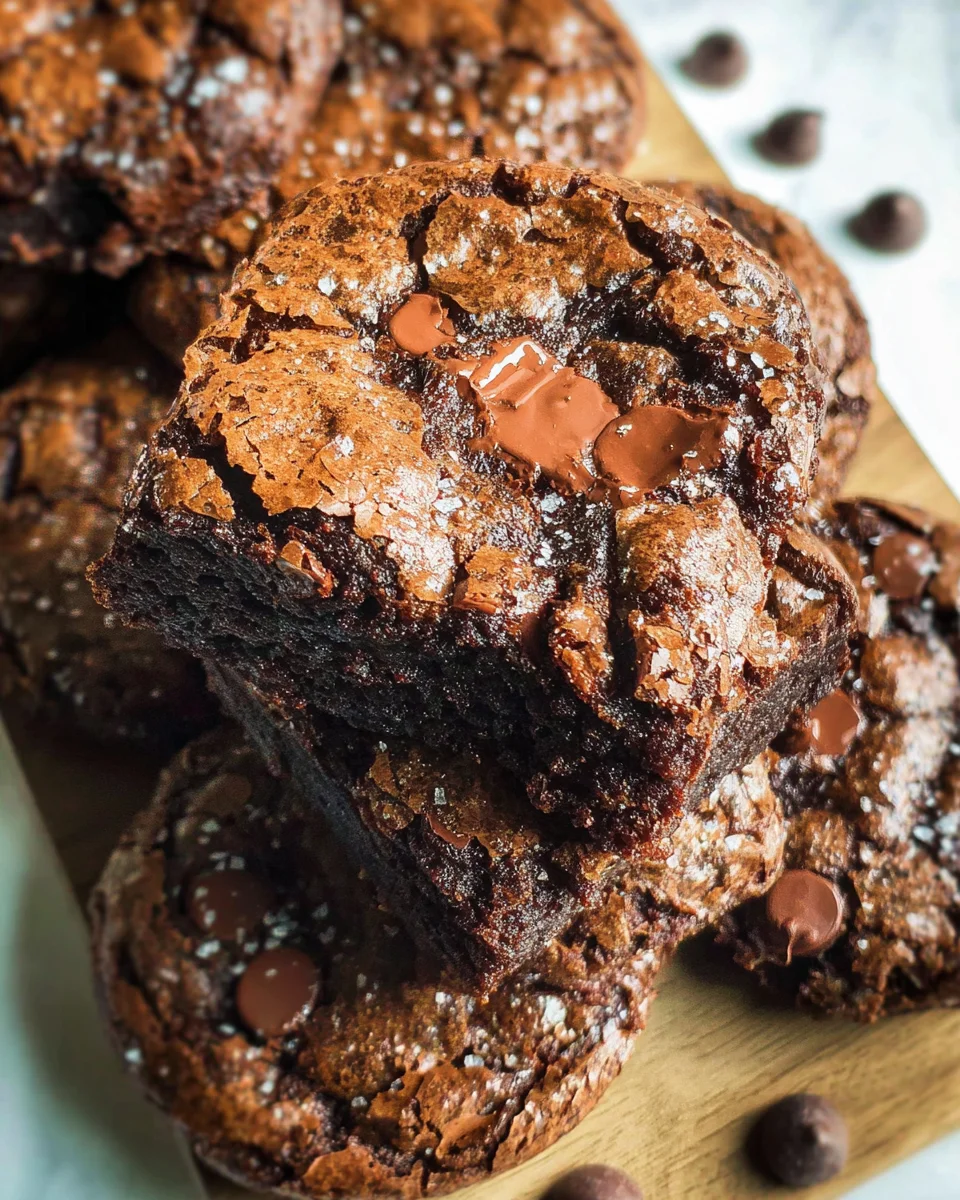 Fudgy Chewy Browkies (Brookies) Fudgy
