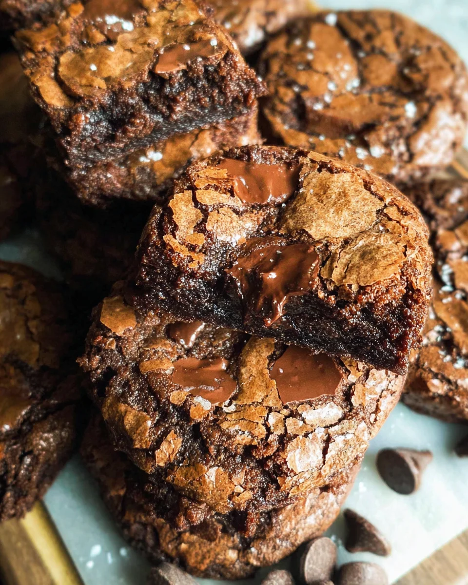Fudgy Chewy Browkies (Brookies) Fudgy