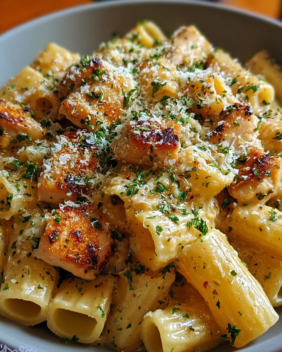 Garlic Butter Chicken with Rigatoni and Parmesan Garlic Butter Chicken with Rigatoni and Parmesan