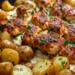 Garlic Parmesan Chicken and Potatoes (One-Pan Dinner) Garlic Parmesan Chicken and Potatoes (One-Pan Dinner)