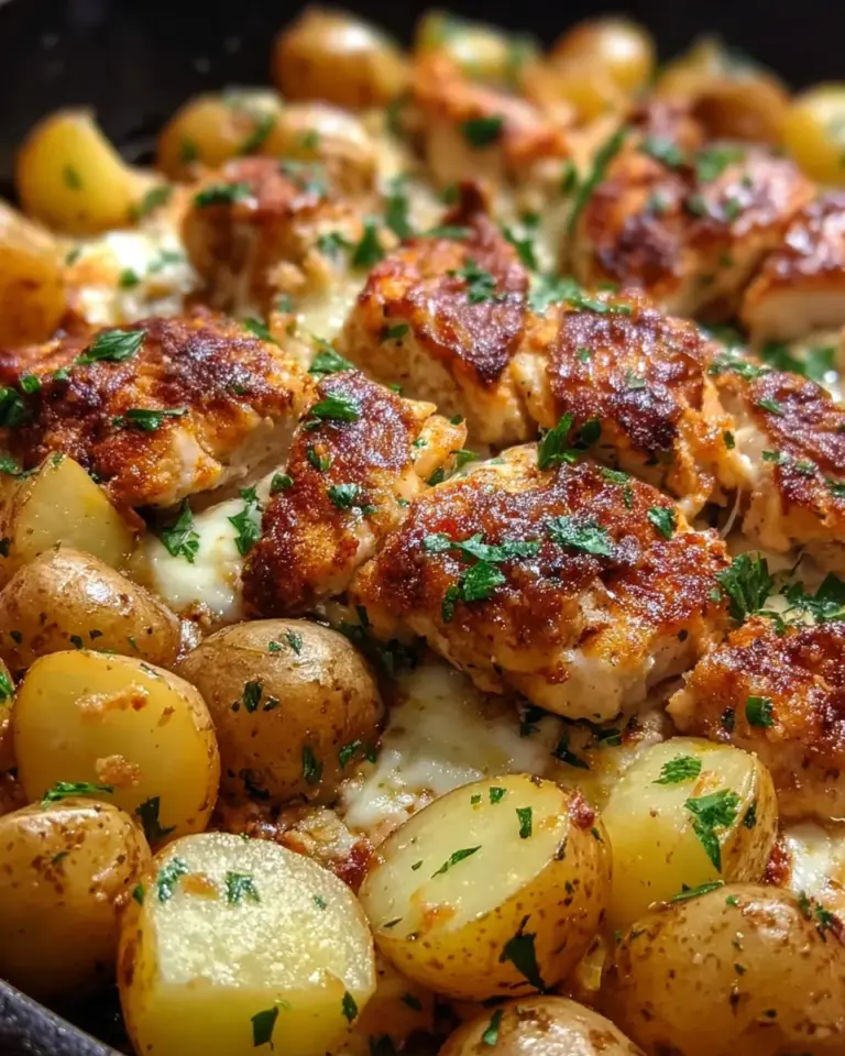 Garlic Parmesan Chicken and Potatoes (One-Pan Dinner)