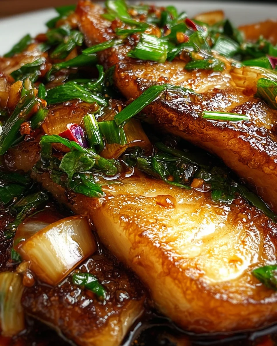 Ginger Onion Fried Sea Bass Ginger