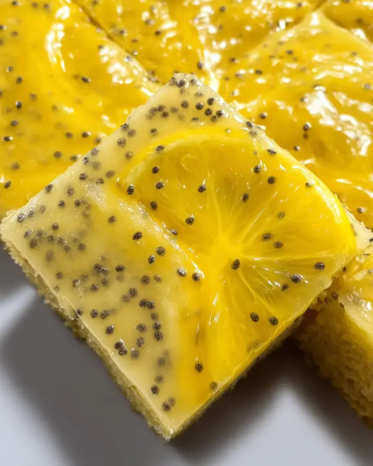 Glazed Lemon Poppy Seed Bars