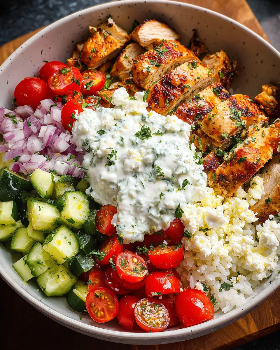 Greek Chicken Bowls Greek Chicken Bowls