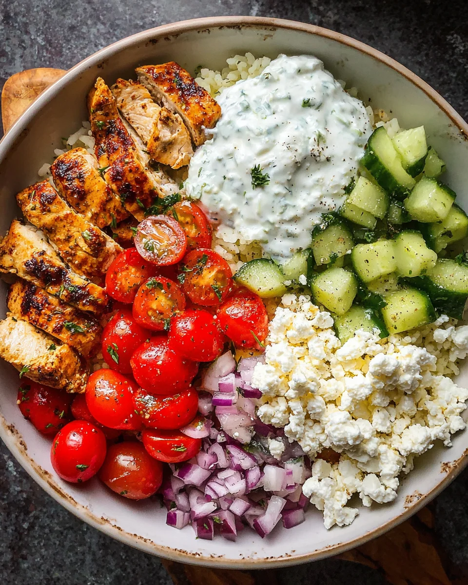 Greek Chicken Bowls Greek