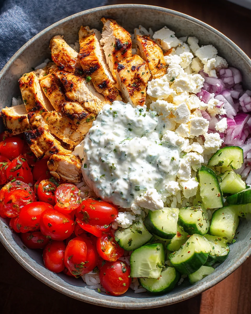 Greek Chicken Bowls Greek