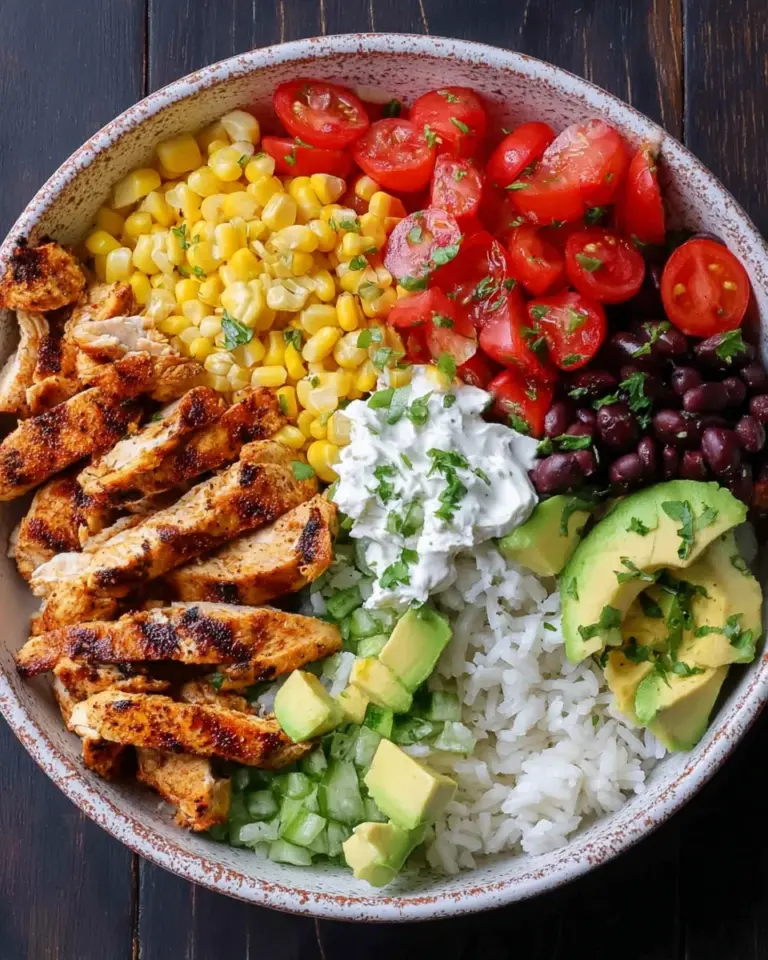 Grilled Chicken Burrito Bowls