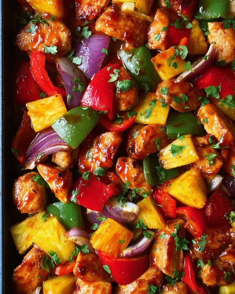 Hawaiian Chicken Sheet Pan