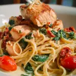 Healthy & Creamy Tuscan Salmon Pasta Healthy & Creamy Tuscan Salmon Pasta