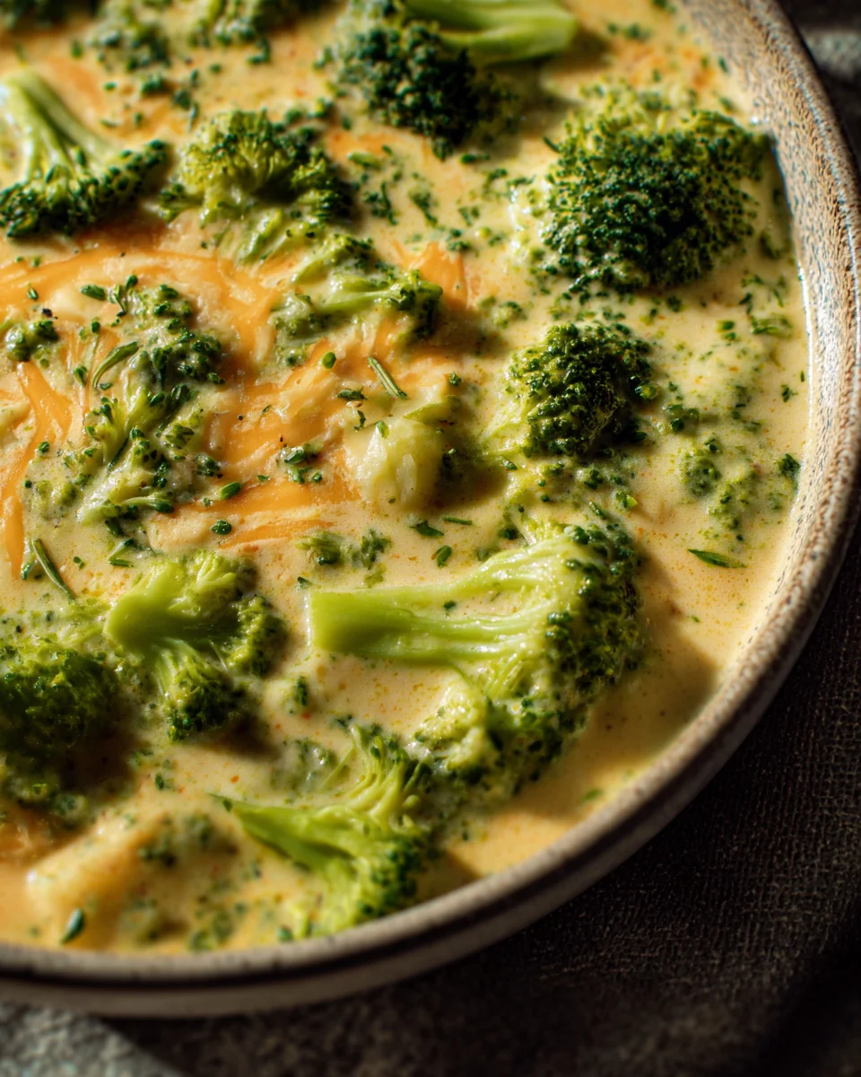 High Protein Broccoli Cheddar Soup 27 High
