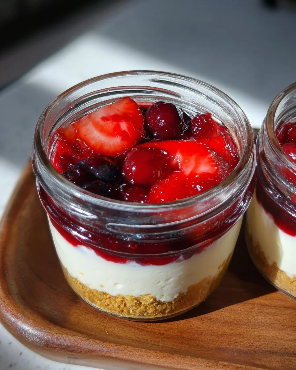 High Protein Cheesecake Jars
