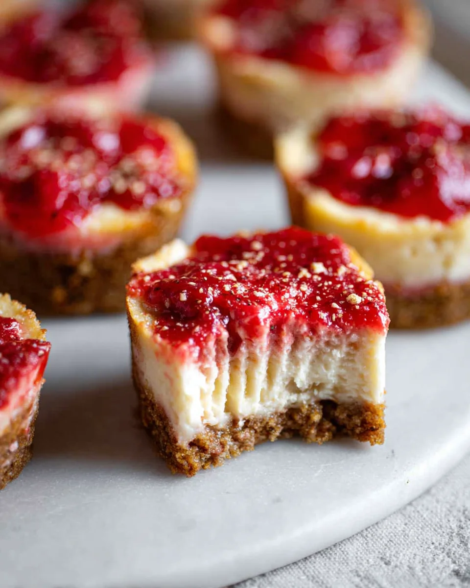 High Protein Healthy Strawberry Cheesecake Bites High
