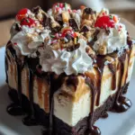 Hot Fudge Sundae Brownie Cheesecake