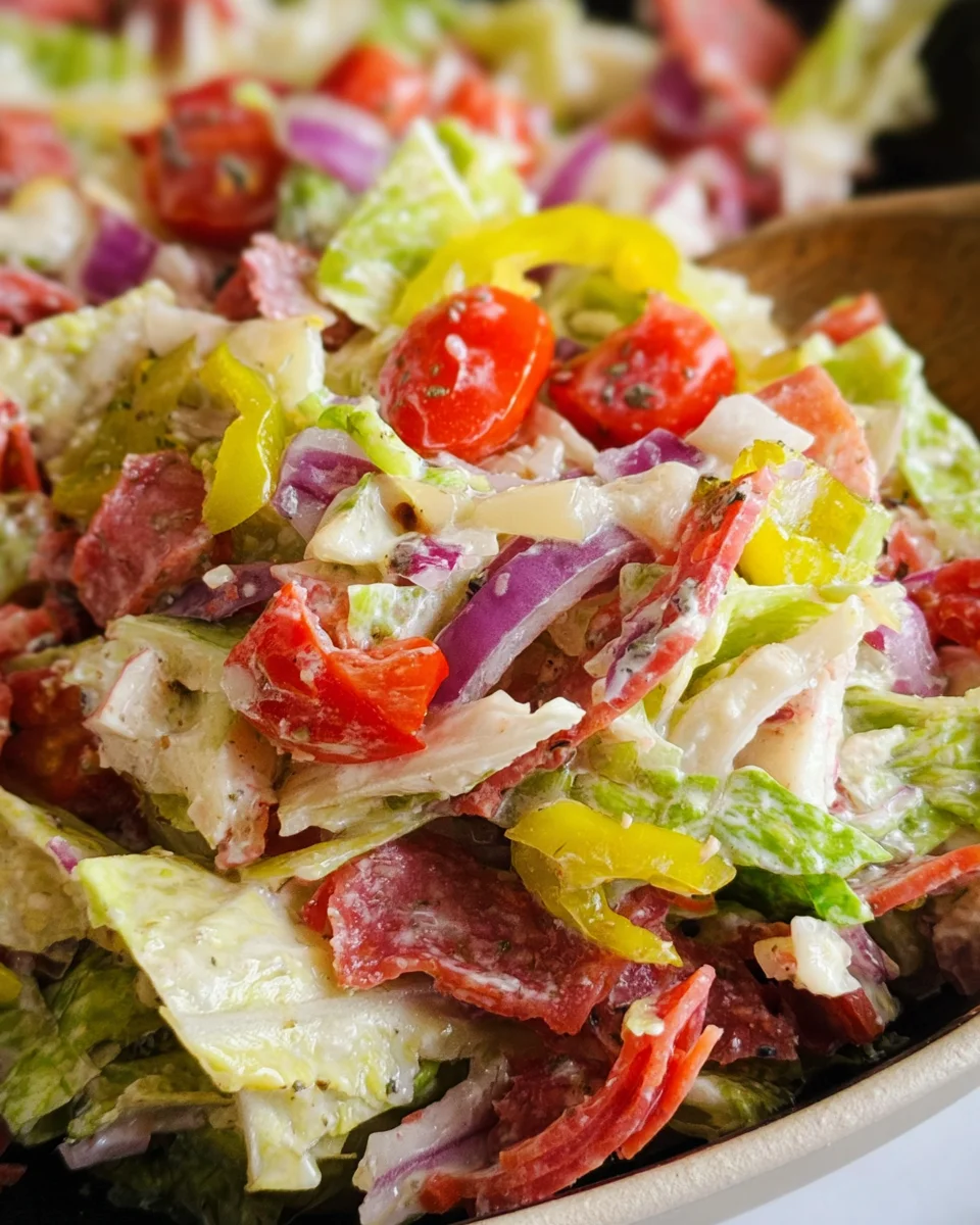 Italian Grinder Salad (Chopped Sub Salad) Italian