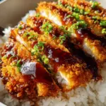 Japanese Katsu Bowls with Tonkatsu Sauce Japanese Katsu Bowls with Tonkatsu Sauce