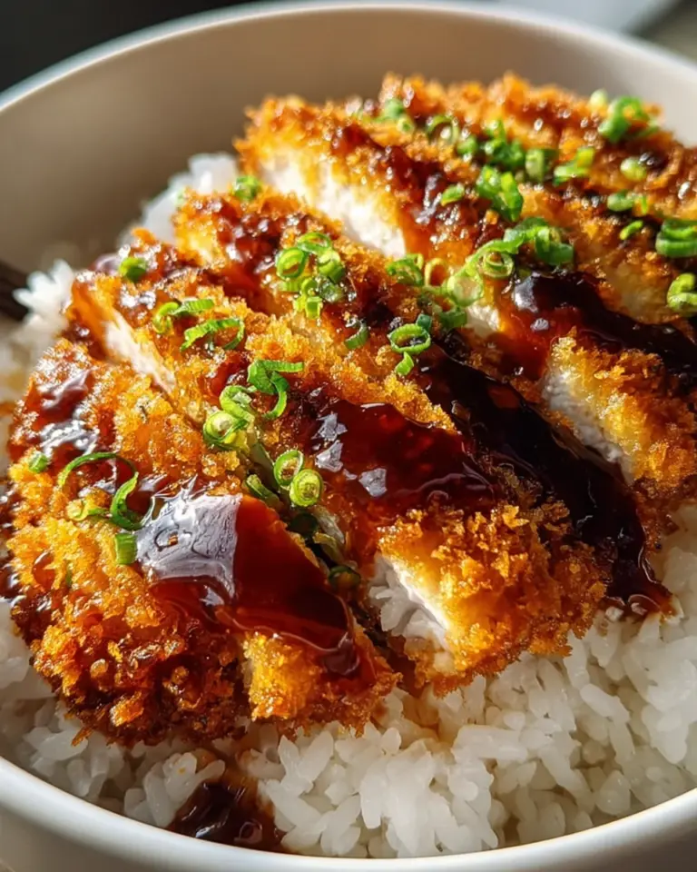 Japanese Katsu Bowls with Tonkatsu Sauce