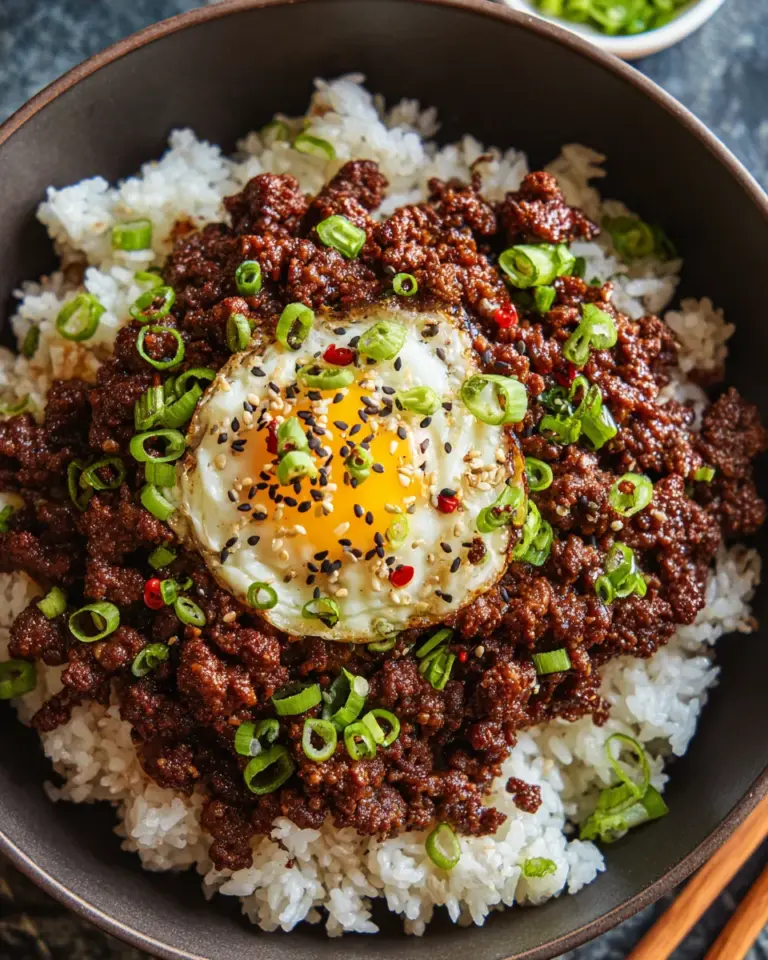 Korean Ground Beef Bowl (25-Minutes)