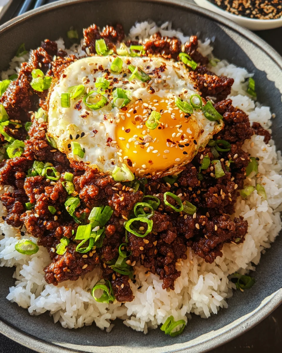 Korean Ground Beef Bowl (25-Minutes) Korean