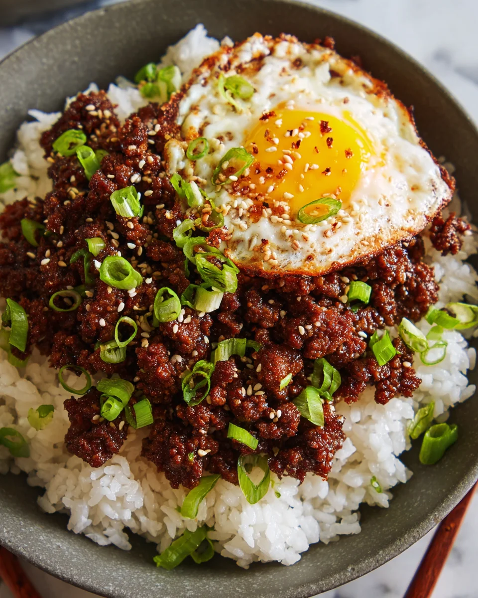 Korean Ground Beef Bowl (25-Minutes) Korean