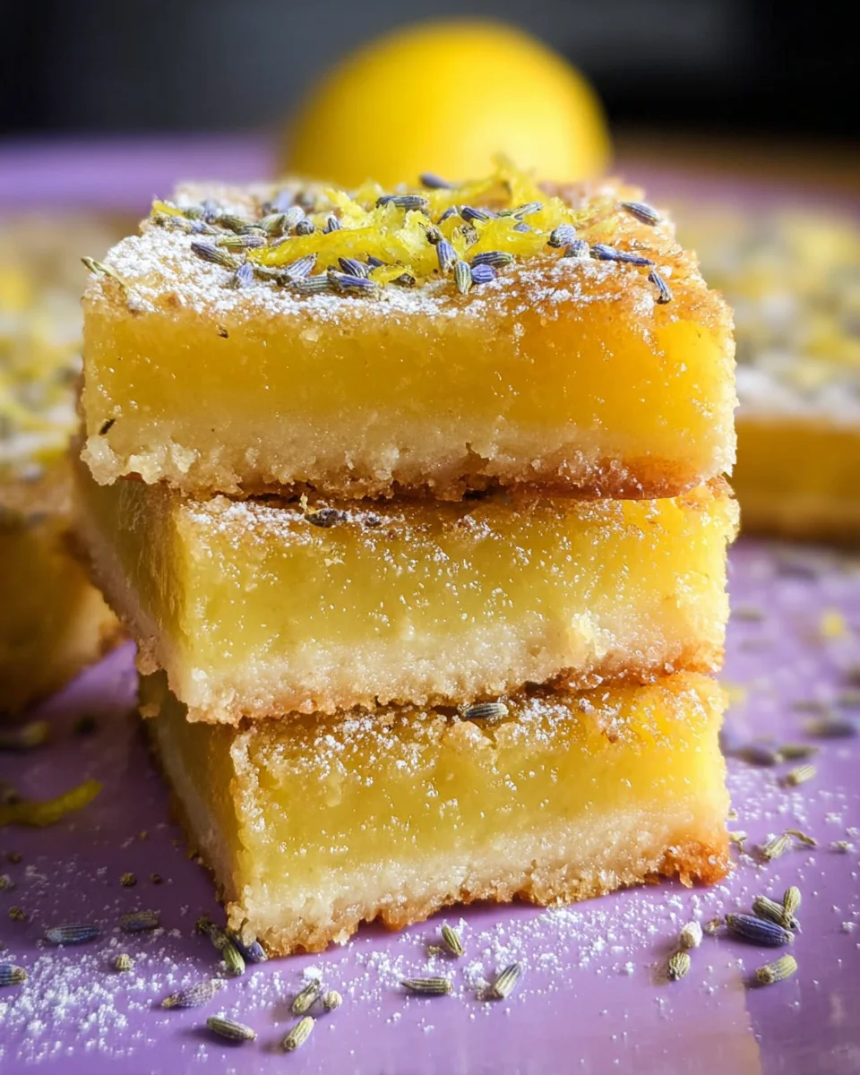 Lavender Lemon Bars Lavender
