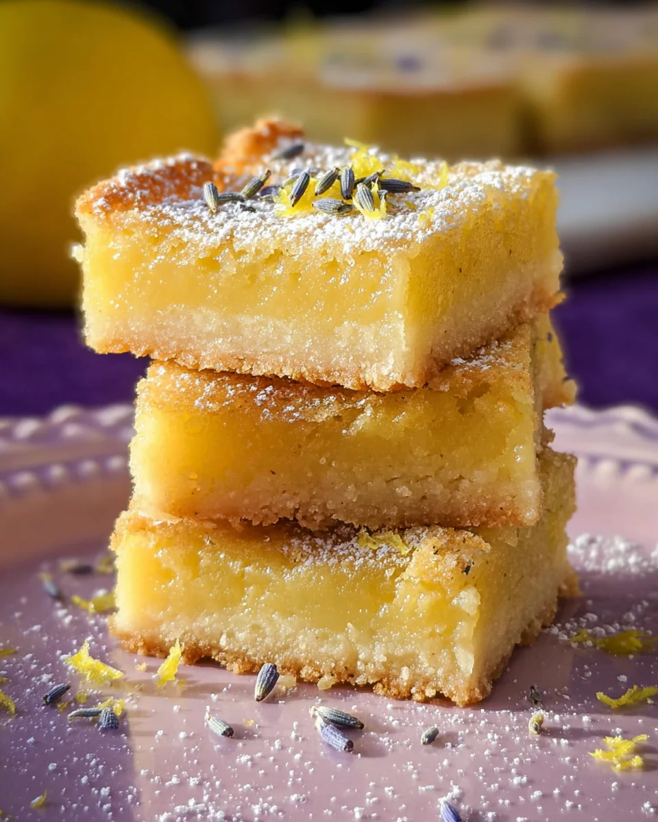 Lavender Lemon Bars Lavender