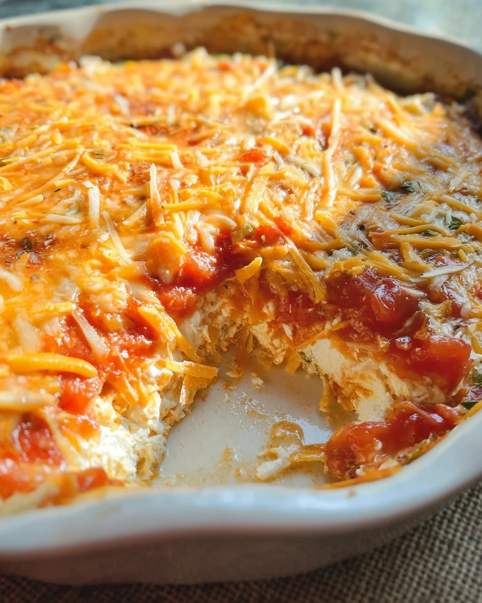 Layered Cream Cheese and Salsa Dip Layered