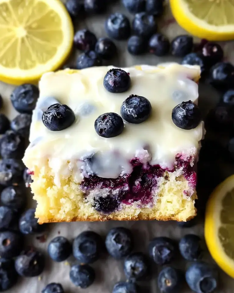 Lemon Blueberry Sheet Cake