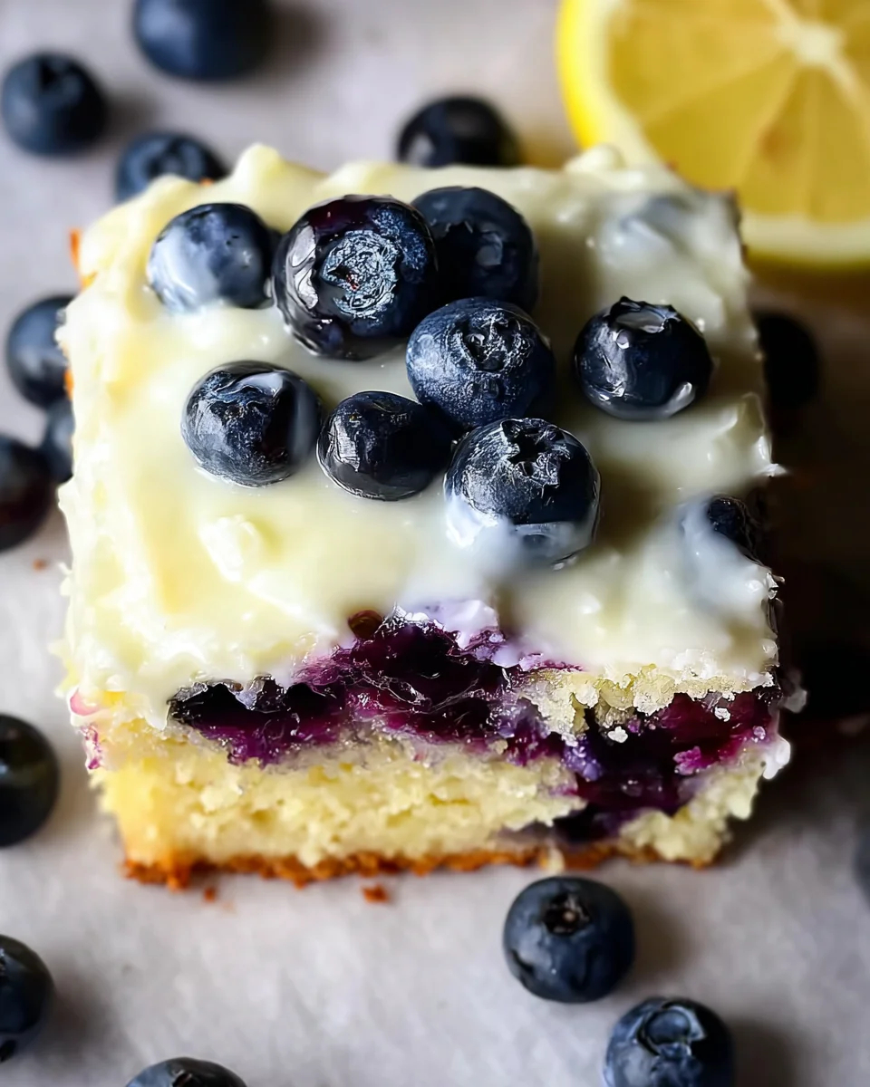 Lemon Blueberry Sheet Cake Lemon