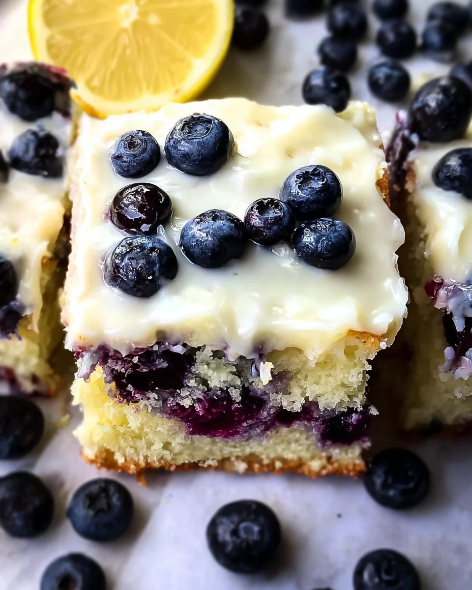 Lemon Blueberry Sheet Cake Lemon