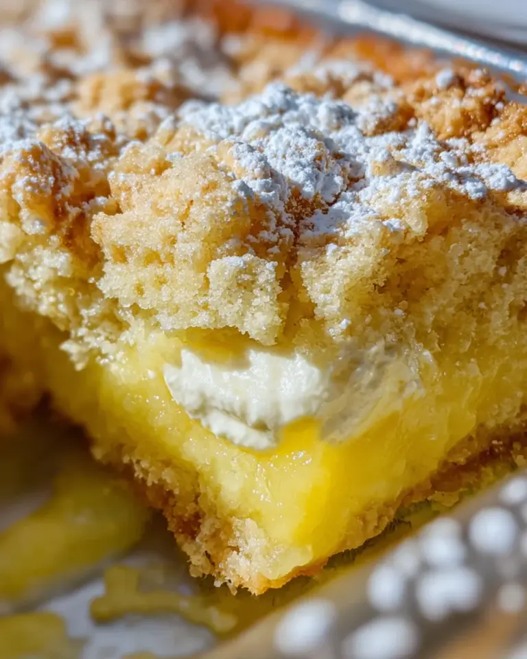 Lemon Cream Cheese Dump Cake Recipe