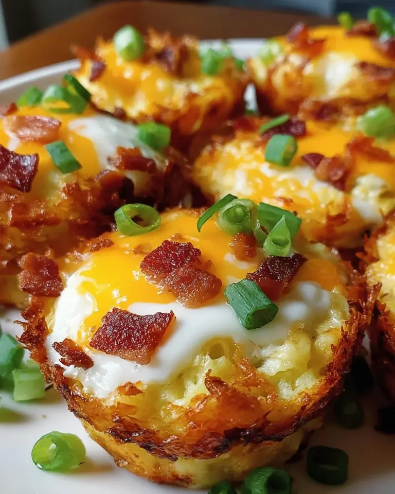 Loaded Bacon and Egg Hash Brown Muffins