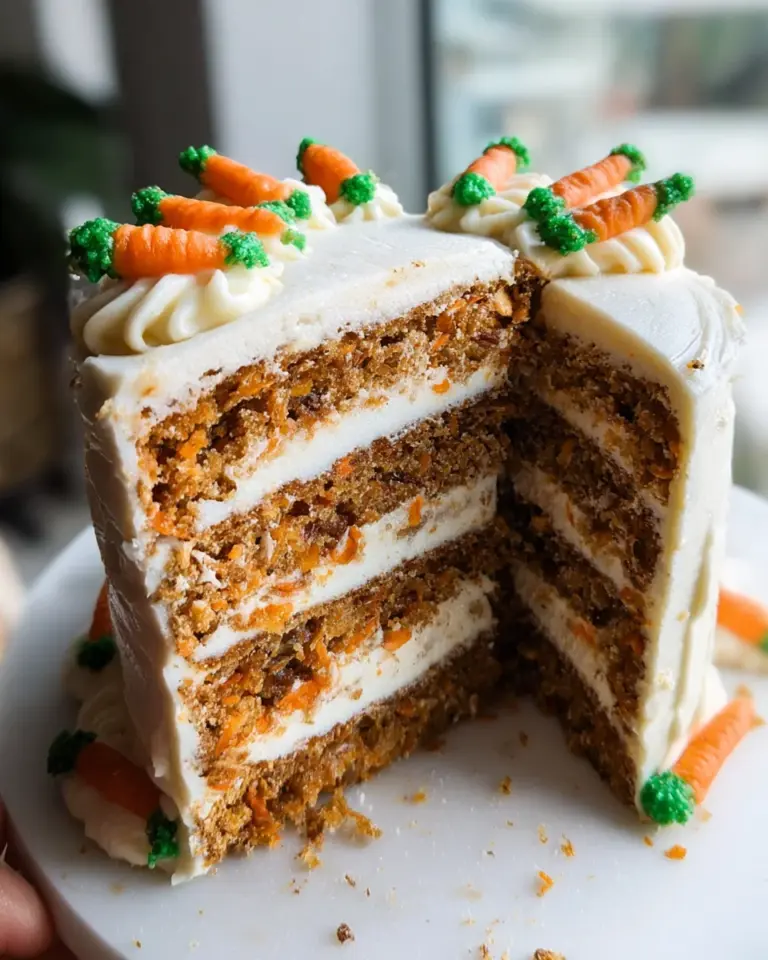MOIST Vegan Carrot Cake Recipe with Cream Cheese Frosting