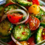 Marinated Cucumbers, Onions, and Tomatoes