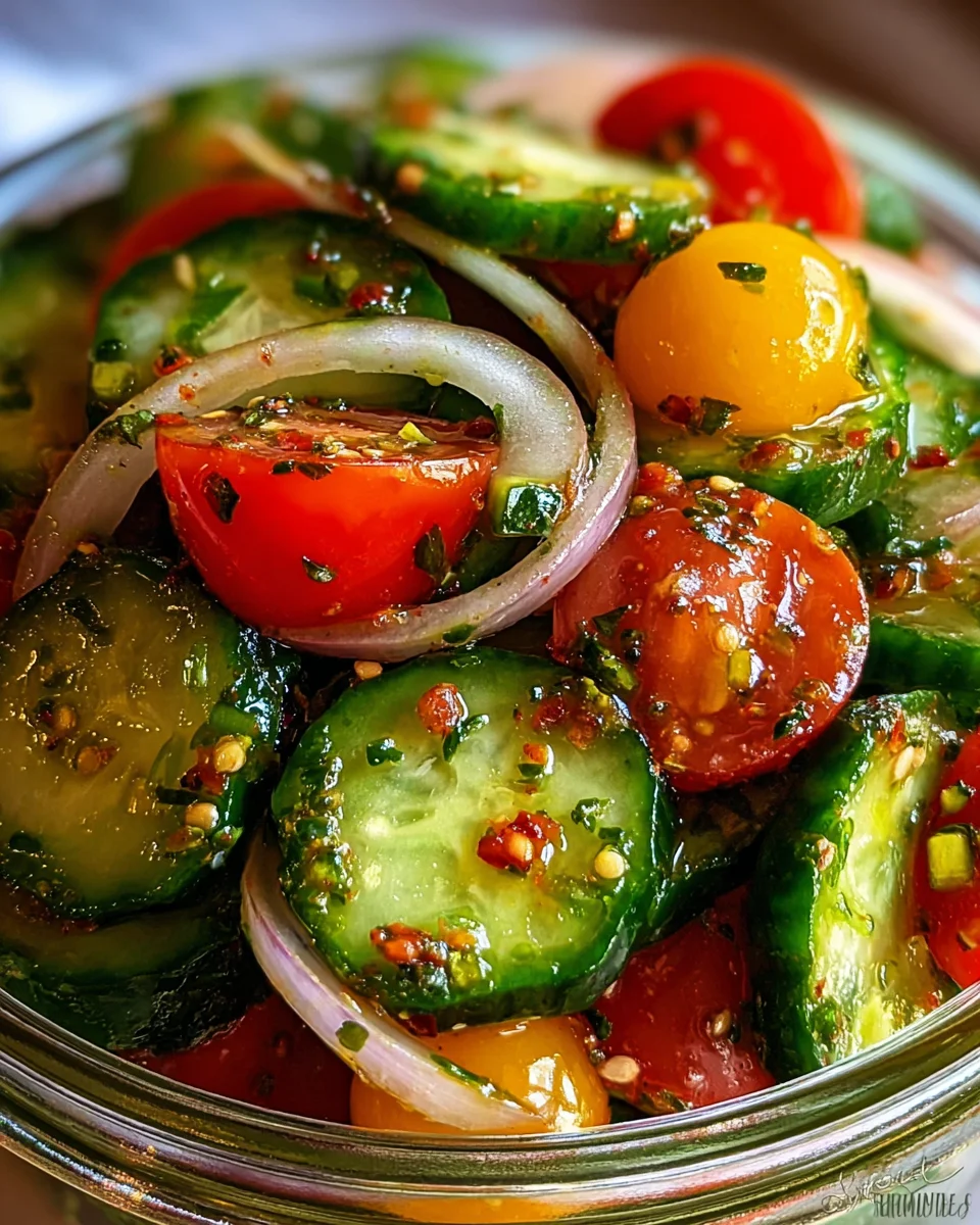 Marinated Cucumbers, Onions, and Tomatoes 19 Marinated Cucumbers, Onions, and Tomatoes