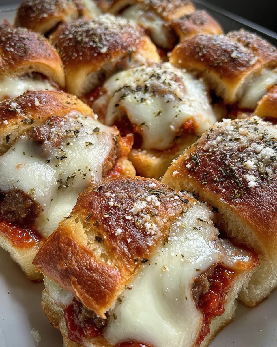 Meatball Parmesan Sliders Meatball
