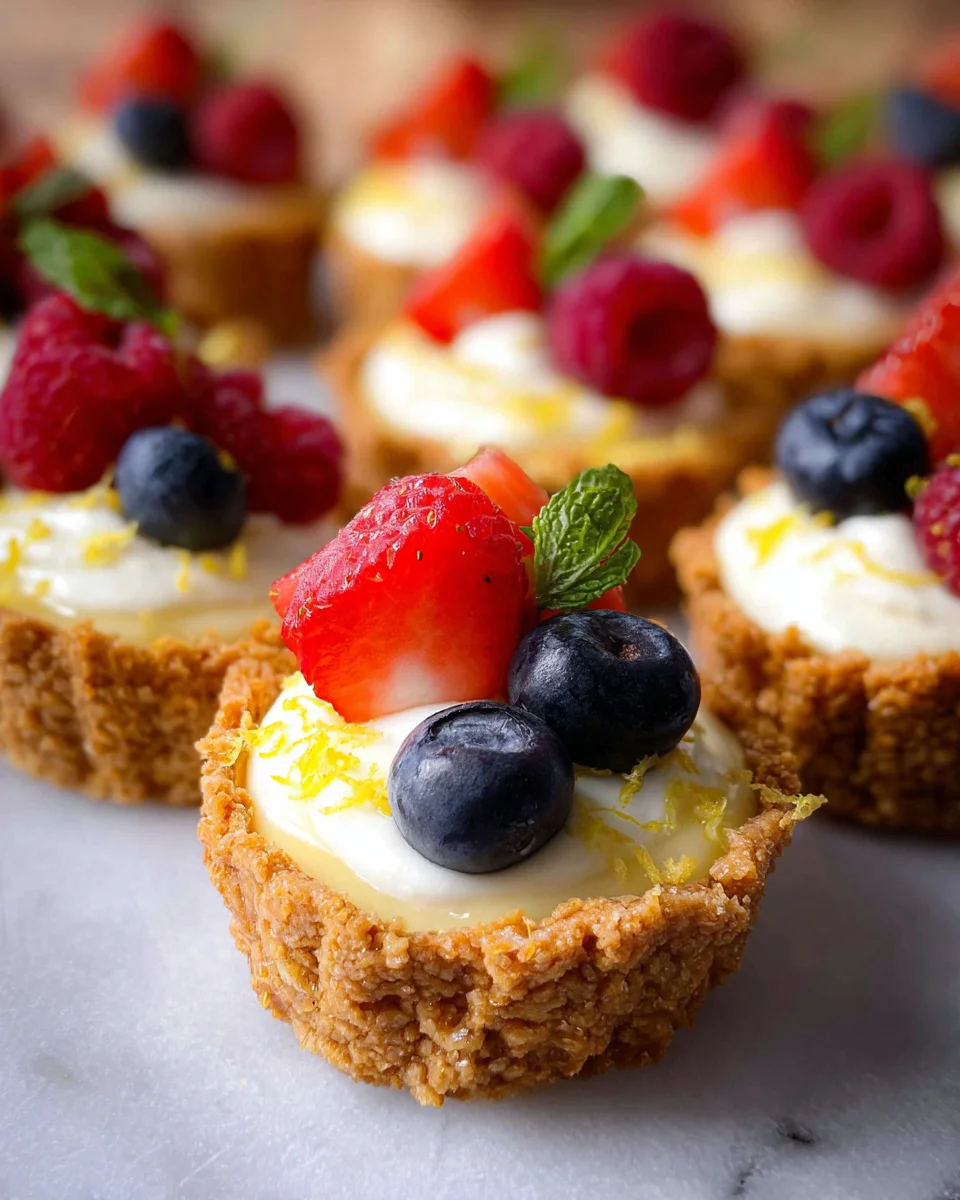 Mini Lemon Cheesecake Tarts Mini