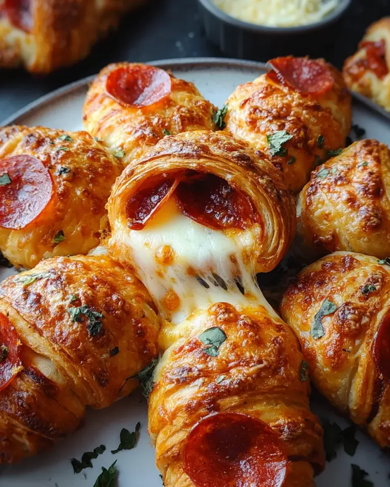 Mozzarella Pepperoni Croissant Rolls