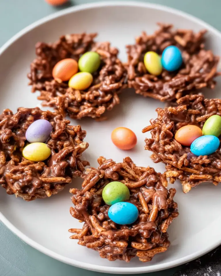 No-Bake Chocolate Bird Nests