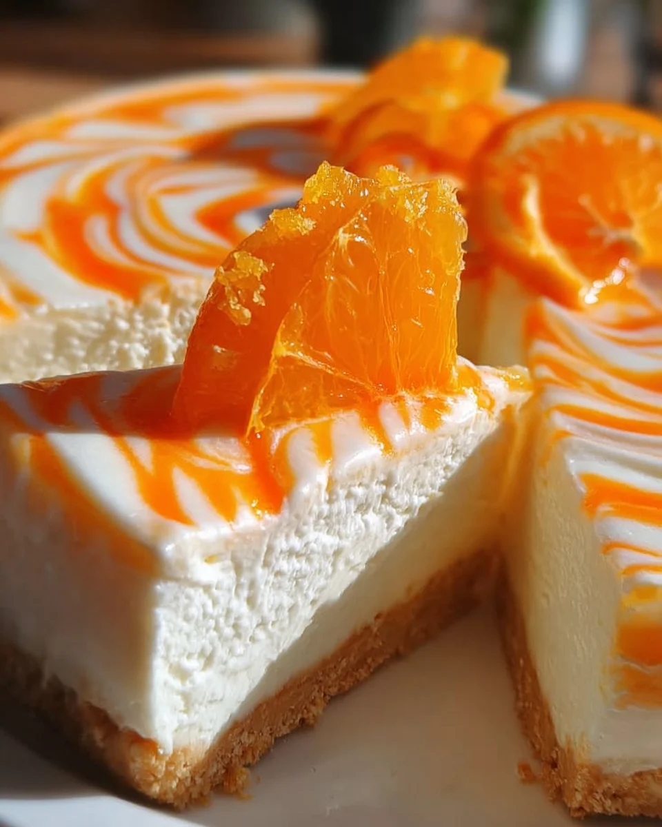 No-Bake Orange Creamsicle Cheesecake No-Bake