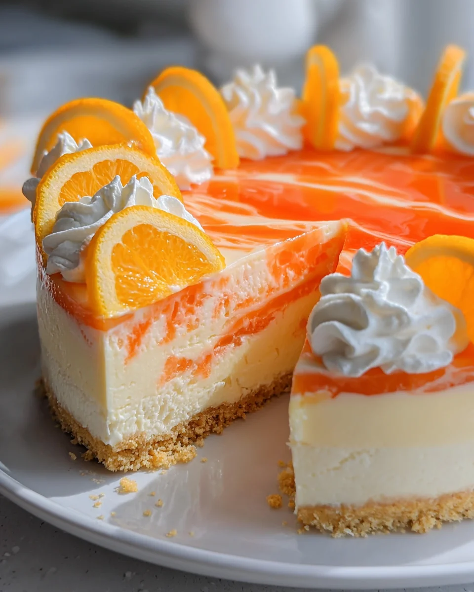 No-Bake Orange Creamsicle Cheesecake No-Bake