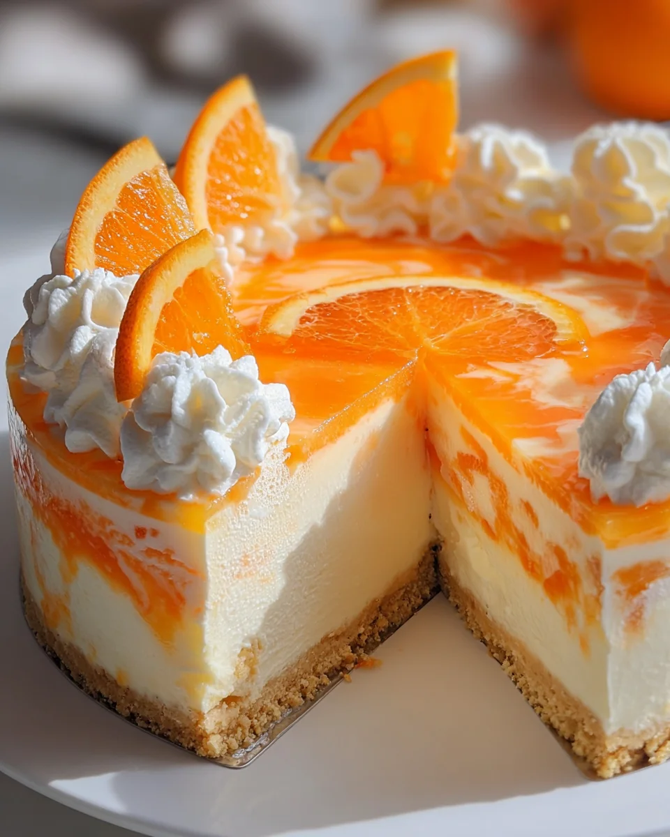No-Bake Orange Creamsicle Cheesecake No-Bake