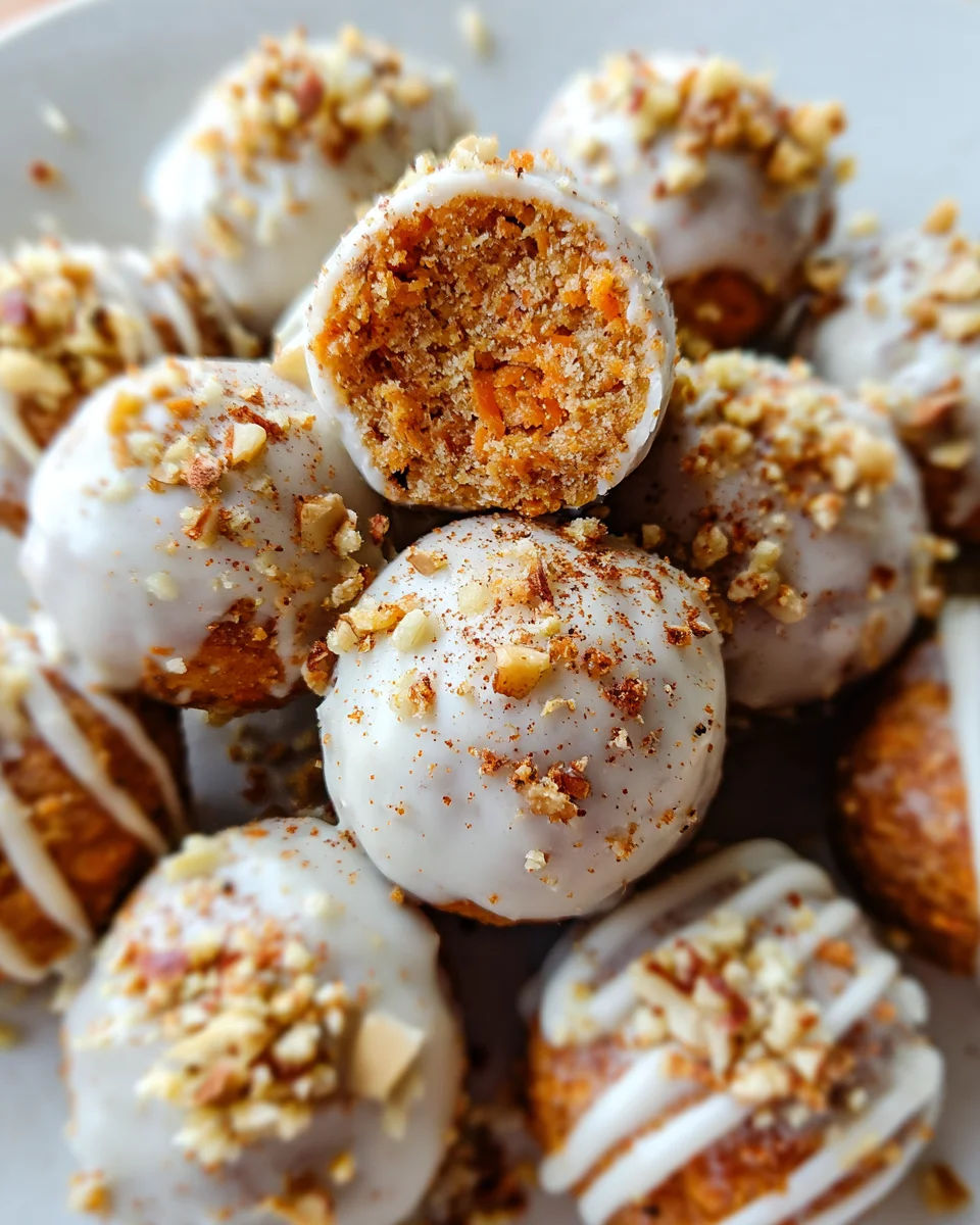 No Bake Carrot Cake Bites No