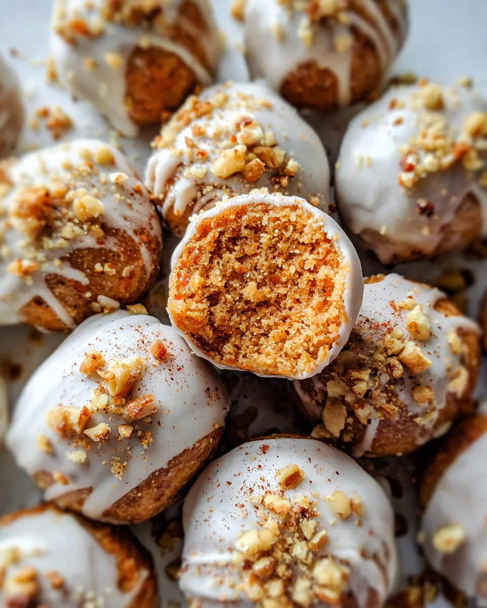 No Bake Carrot Cake Bites No