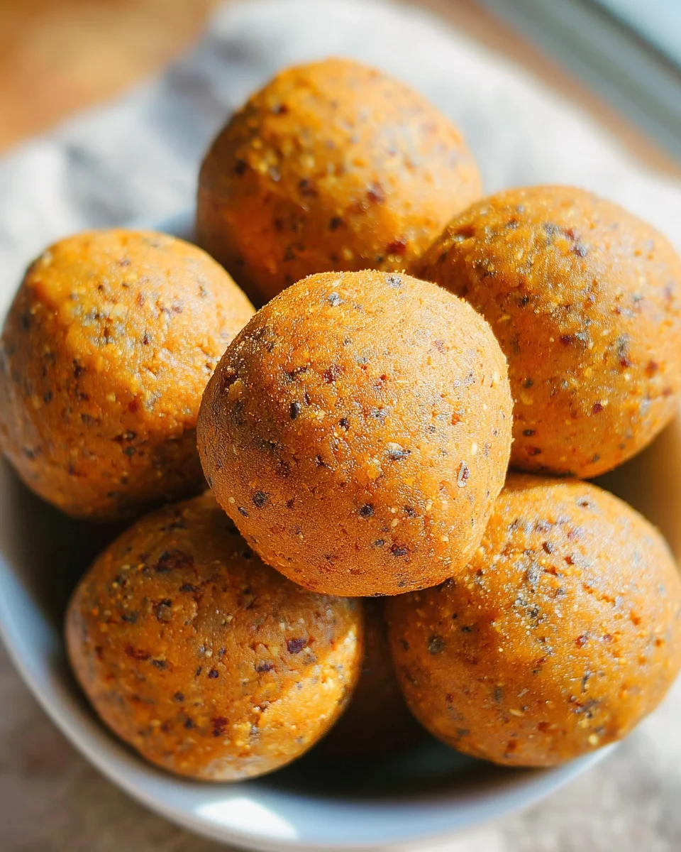 No Bake Healthy Pumpkin Pie Energy Balls No