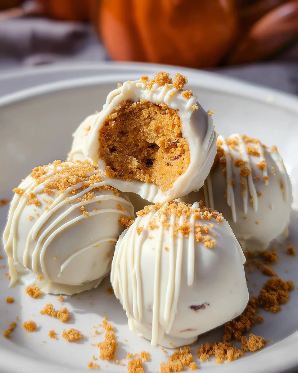 No Bake Pumpkin Balls No